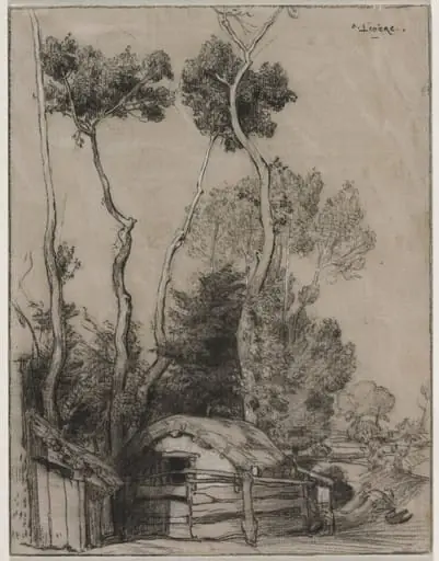 Landscape with Cottages