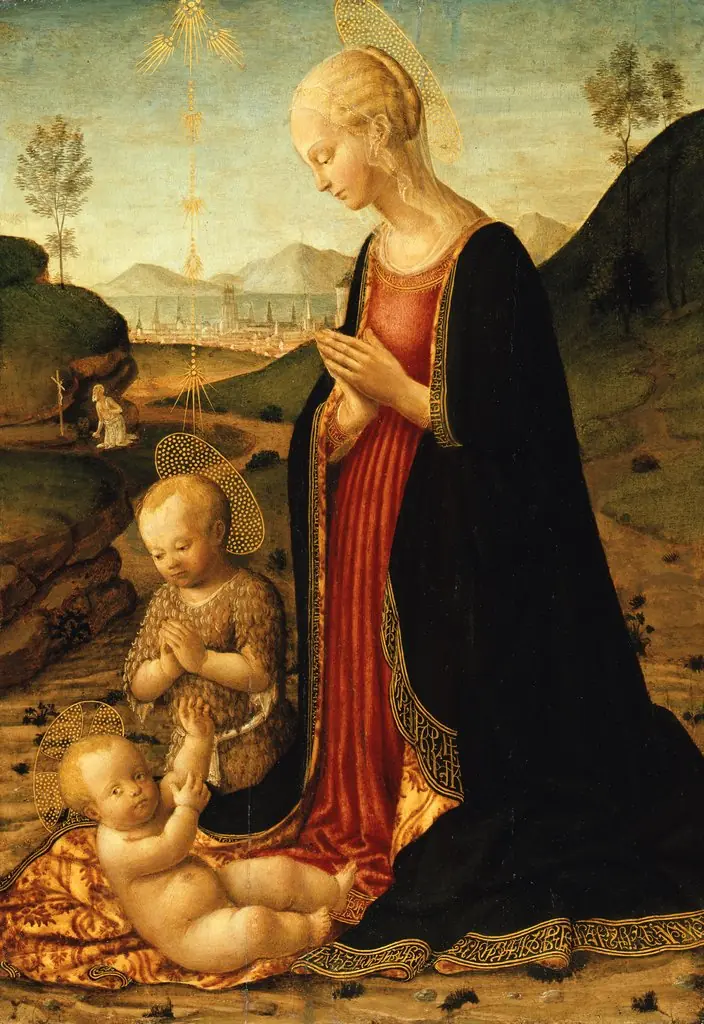 Mary and John Adoring the Child