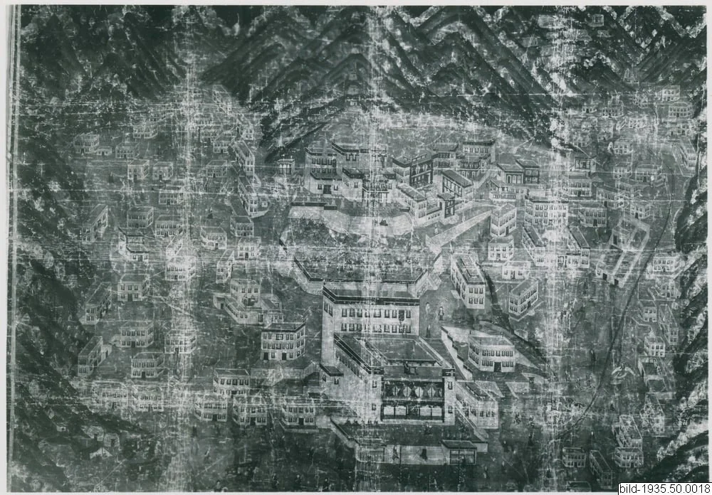 Hanka, temple painting, thangka, painting,, by Unknown, paint, 1850