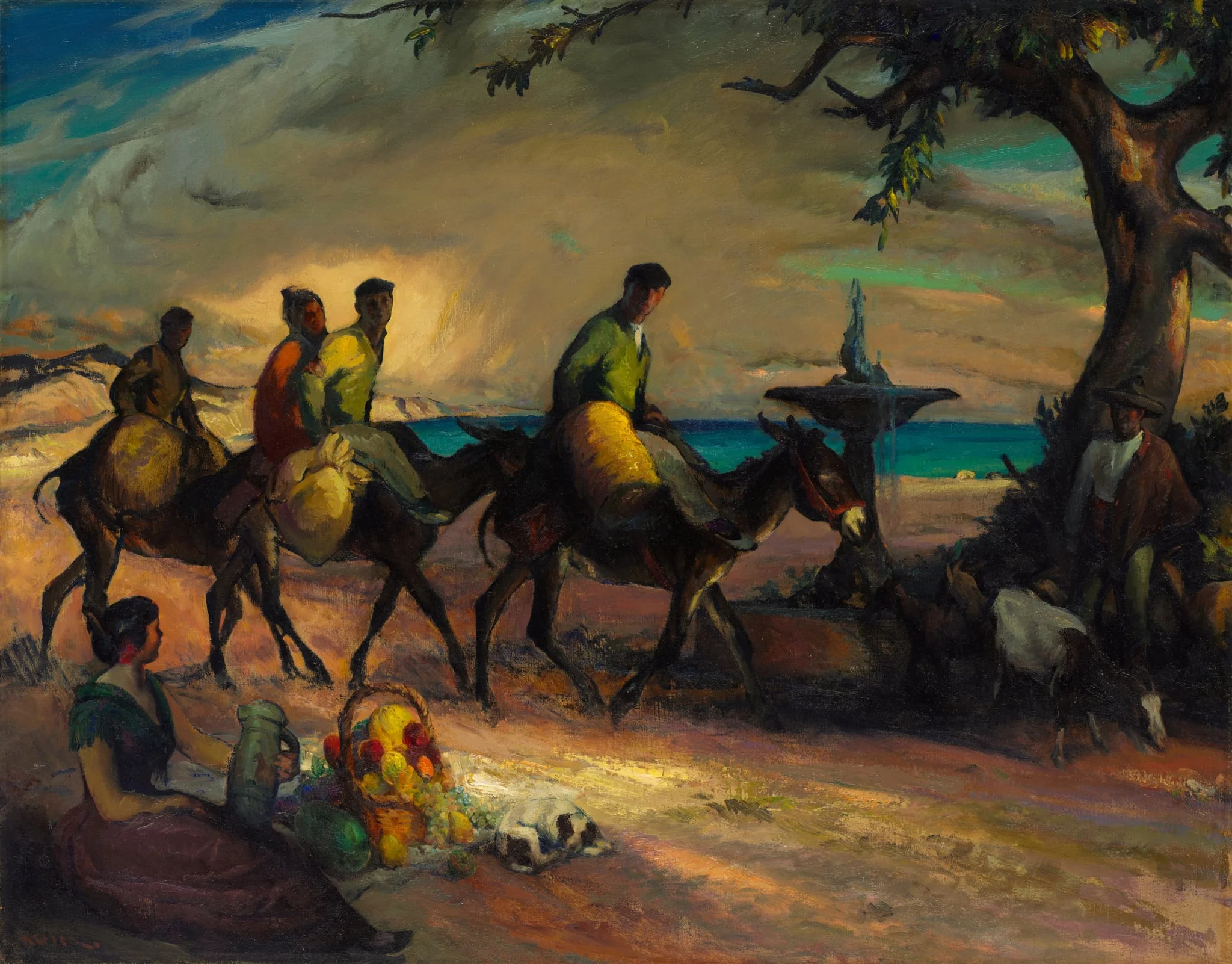 The Road to the Sea, by Henry Keller, unspecified, 1923