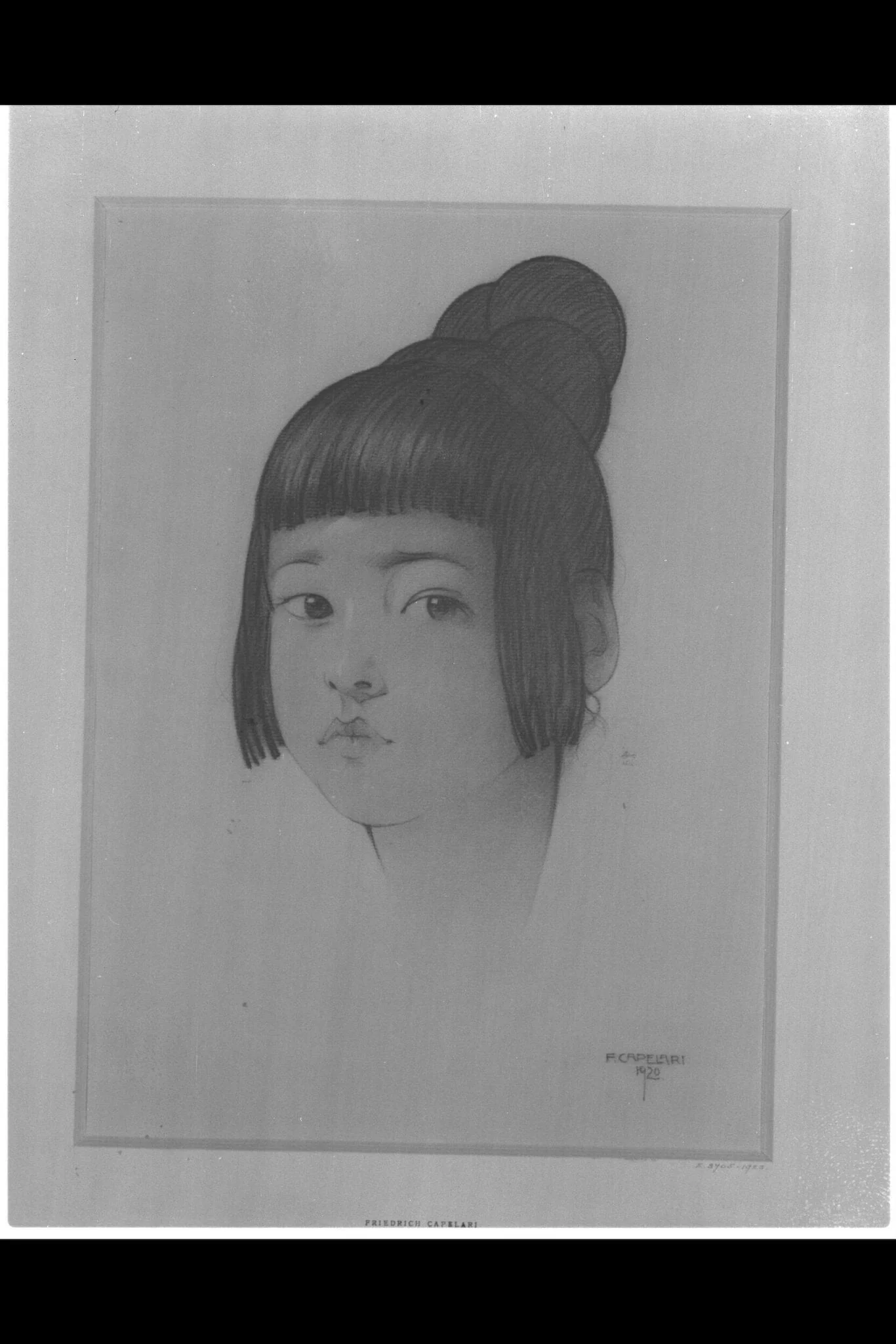 A Japanese Beauty, by Friedrich Capelari, 1920