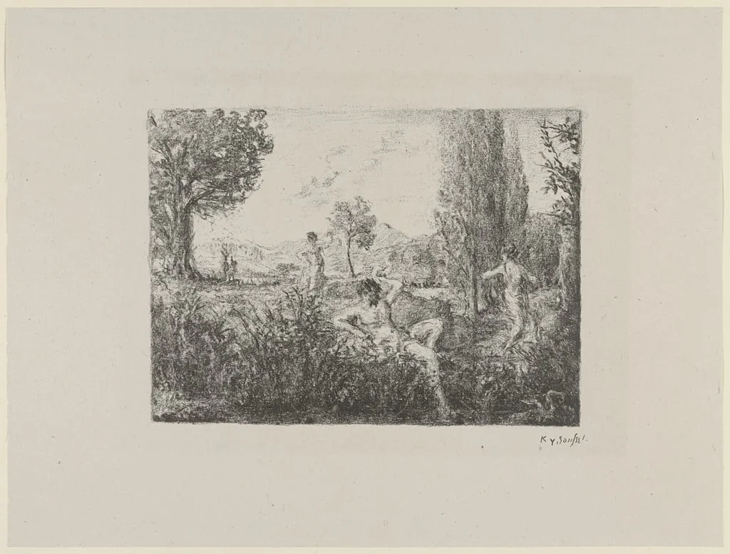 Untitled, by Ker-Xavier Roussel, ink, 1924