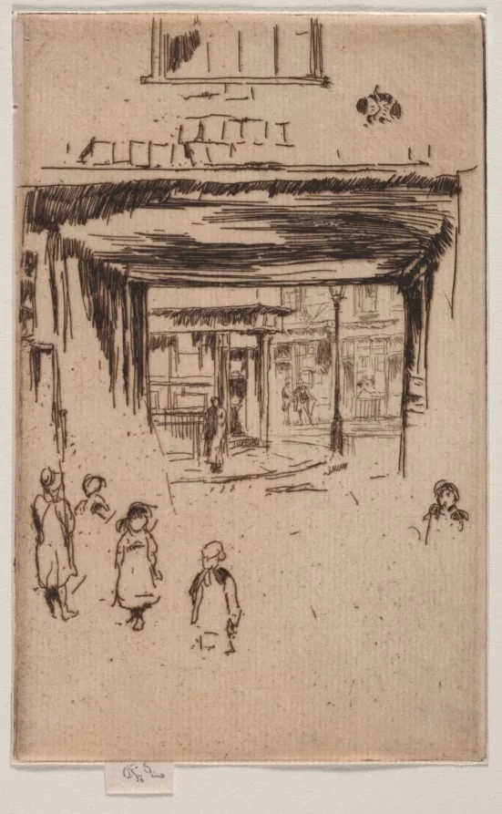 Drury Lane, by James McNeill Whistler, 1880