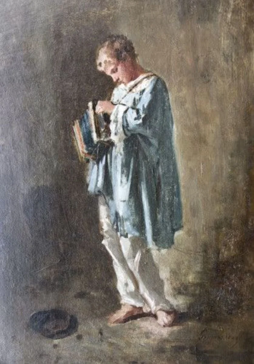 Băiat cu armonică, by Nicolae Grigorescu, unspecified