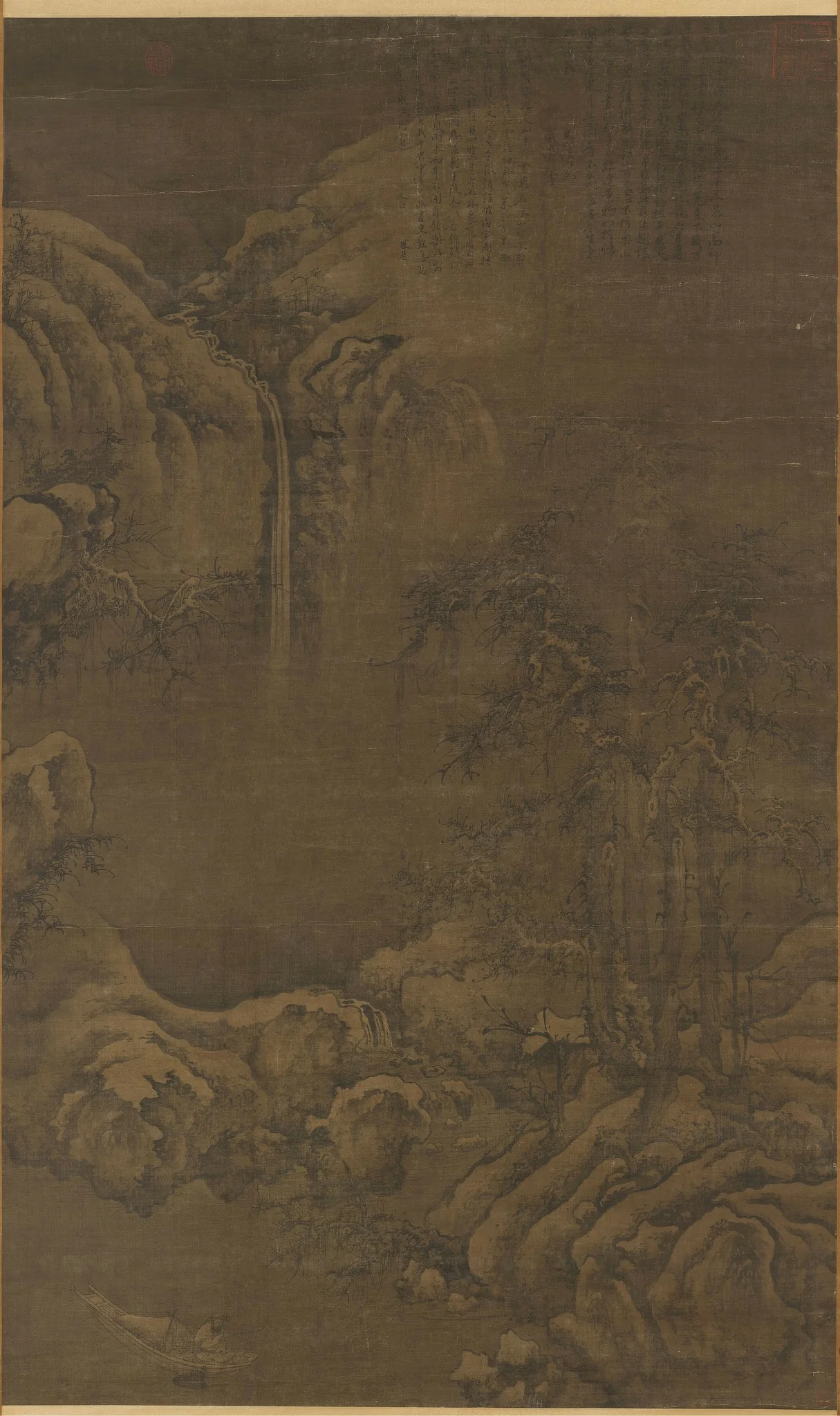 Fishing Boat on a Wintry River, by Li Cheng, unspecified
