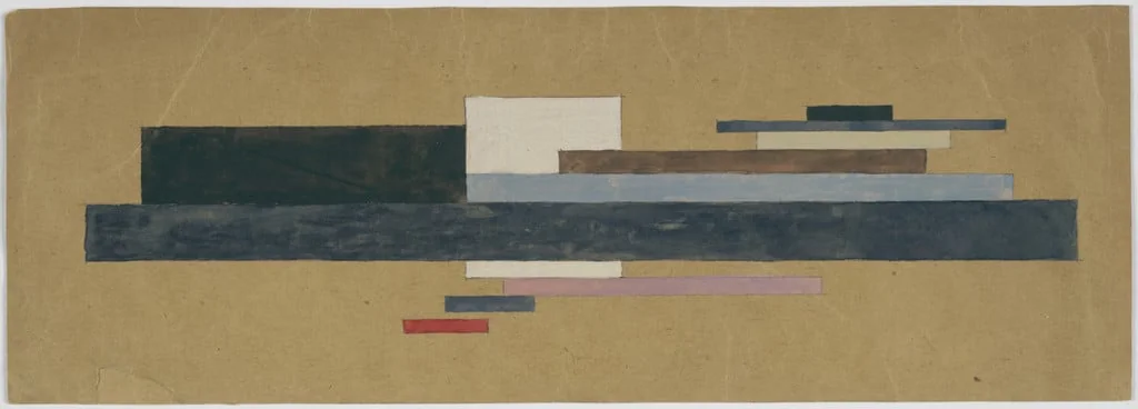 Untitled, by Nikolai Suetin, watercolor, 1923