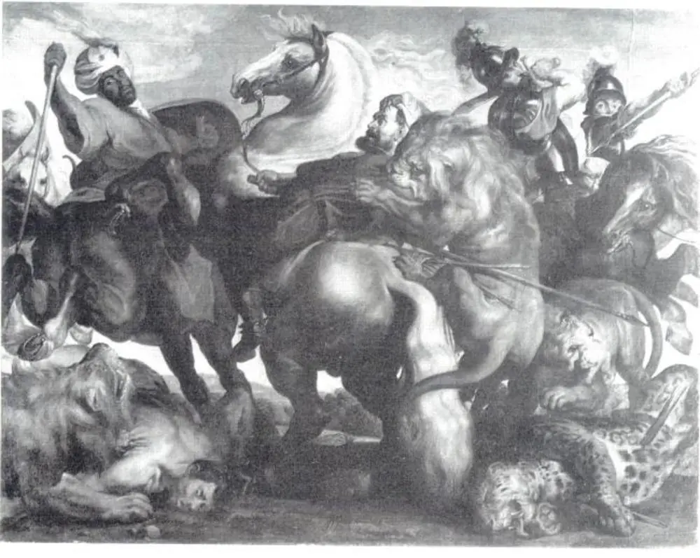 The Lion and Leopard Hunt