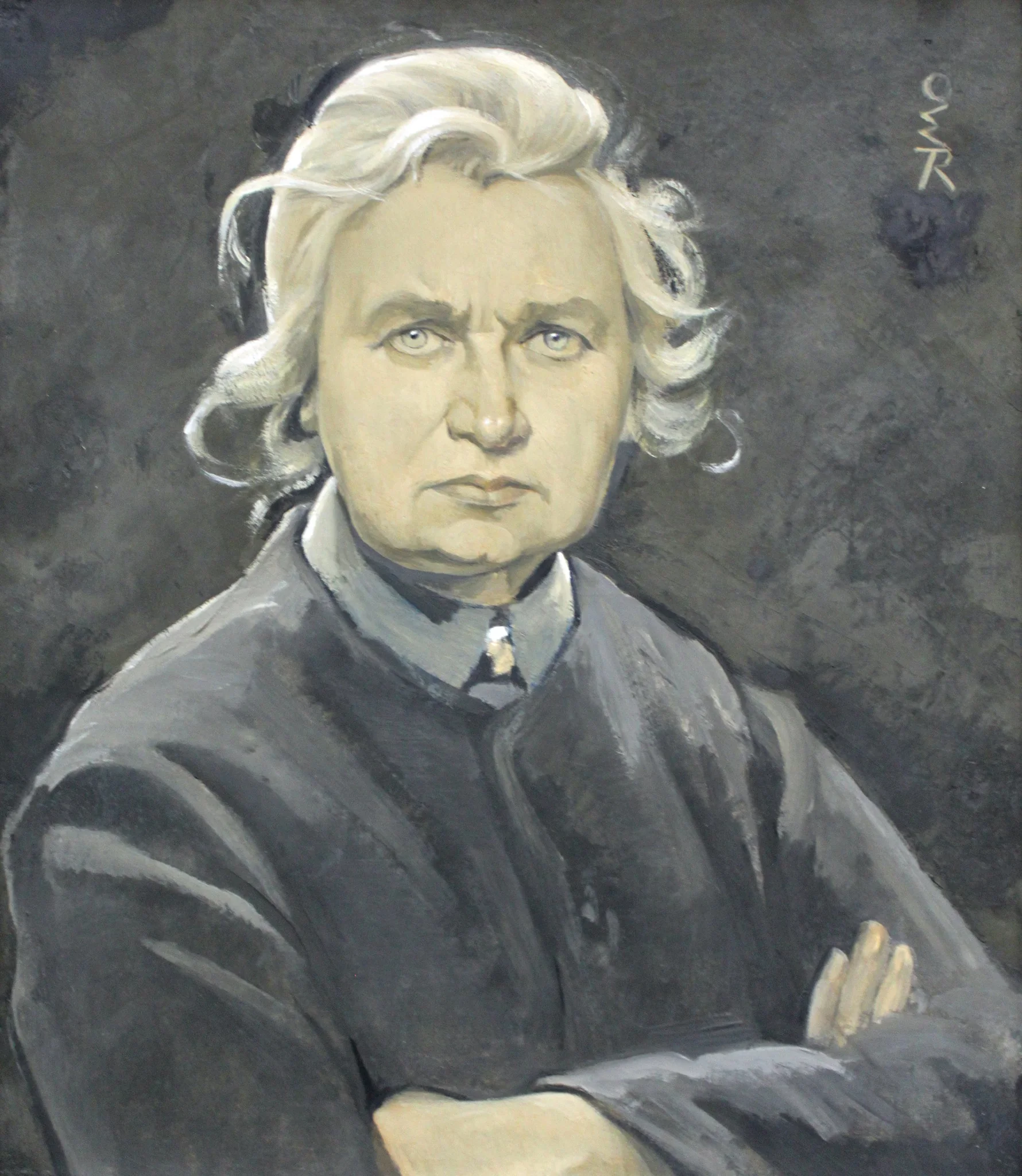 Self-portrait with Folded Arms, by Ottilie Roederstein, unspecified, 1926