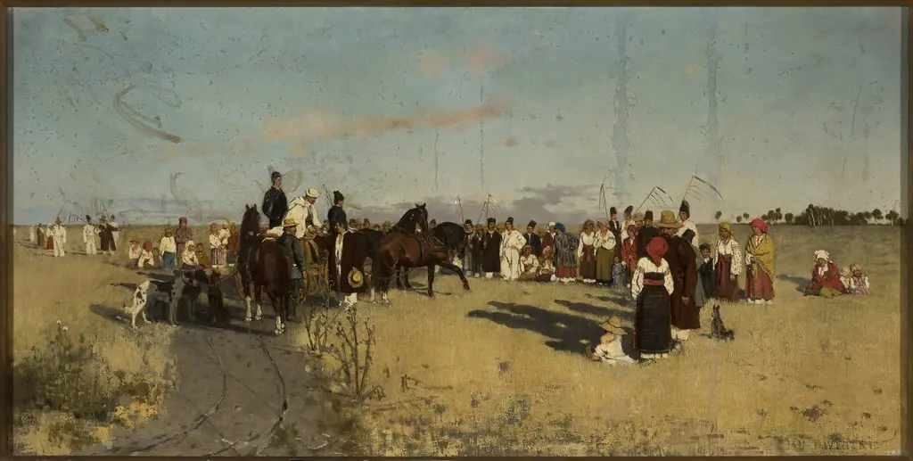 In the field