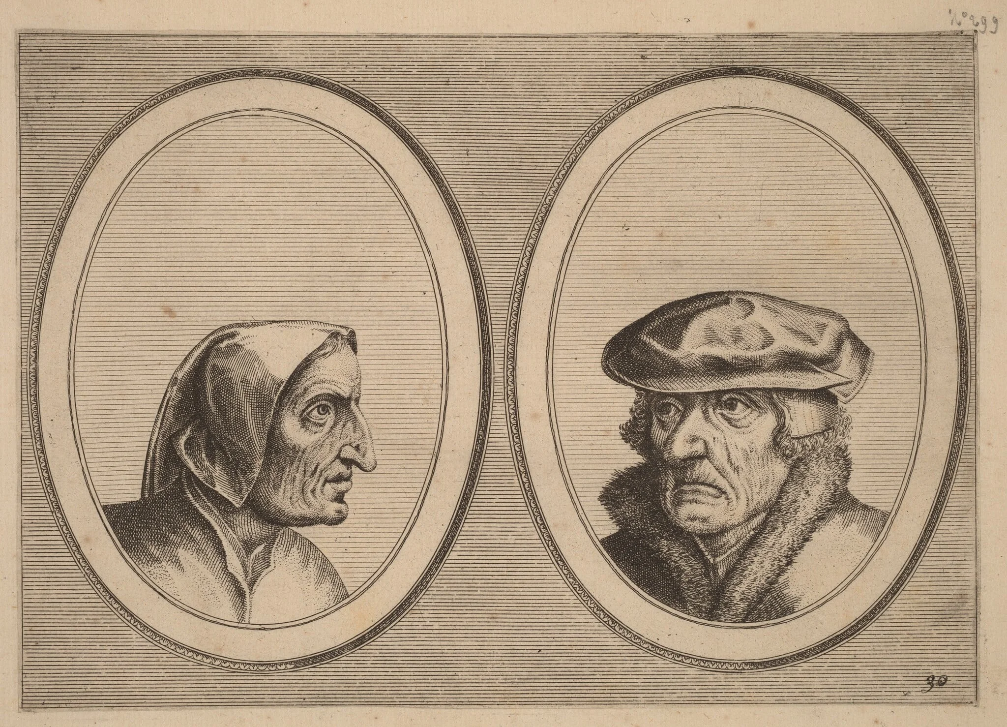"Buyltje On-versaed" and "Waerner Altijdt-meer", by Johannes van Doetechum the Elder, ink, 1564