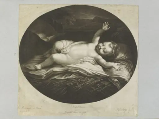 The Infant Jesus Sleeping