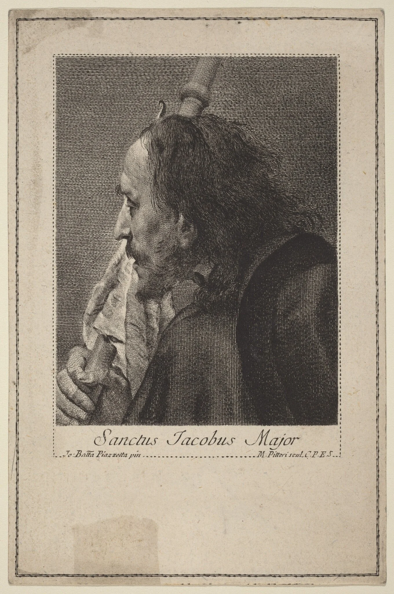 Sanctus Jacobus Major, by Marco Alvise Pitteri, ink, 1744