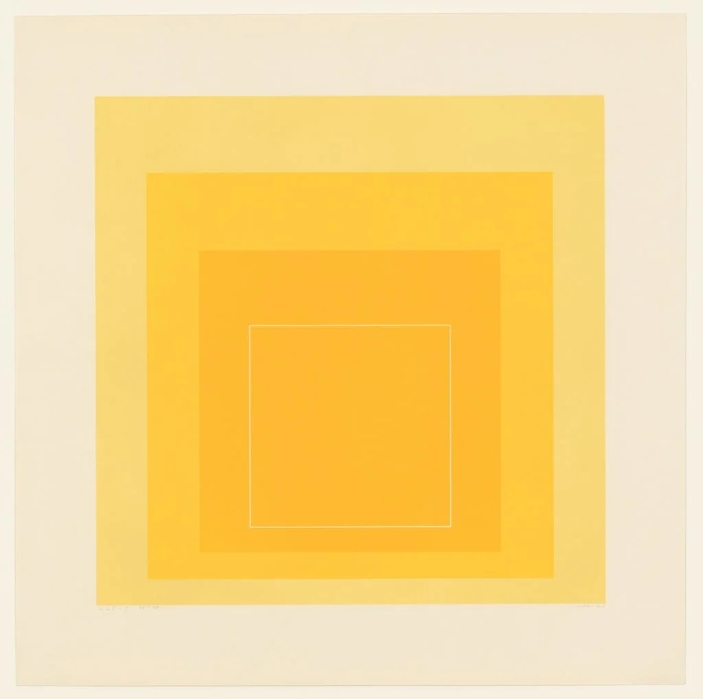 Untitled, by Josef Albers, ink, 1966
