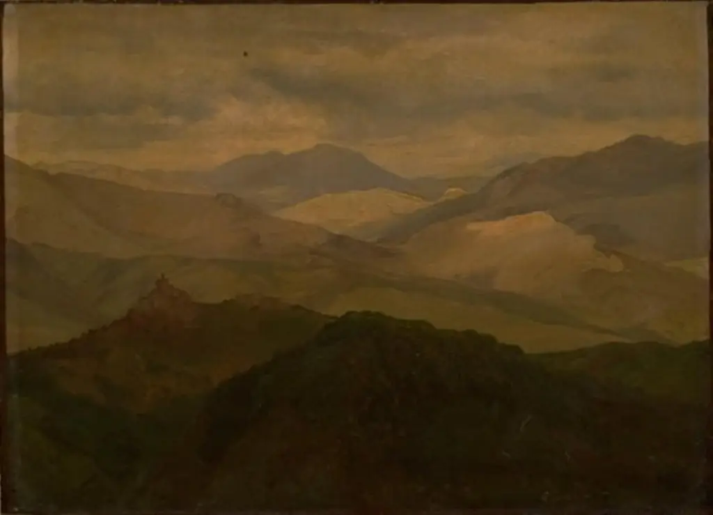 Bjerglandskab ved Civitella