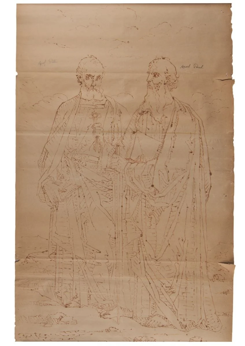 Apostolii Petru și Pavel, by Gheorghe Tattarescu, 1867
