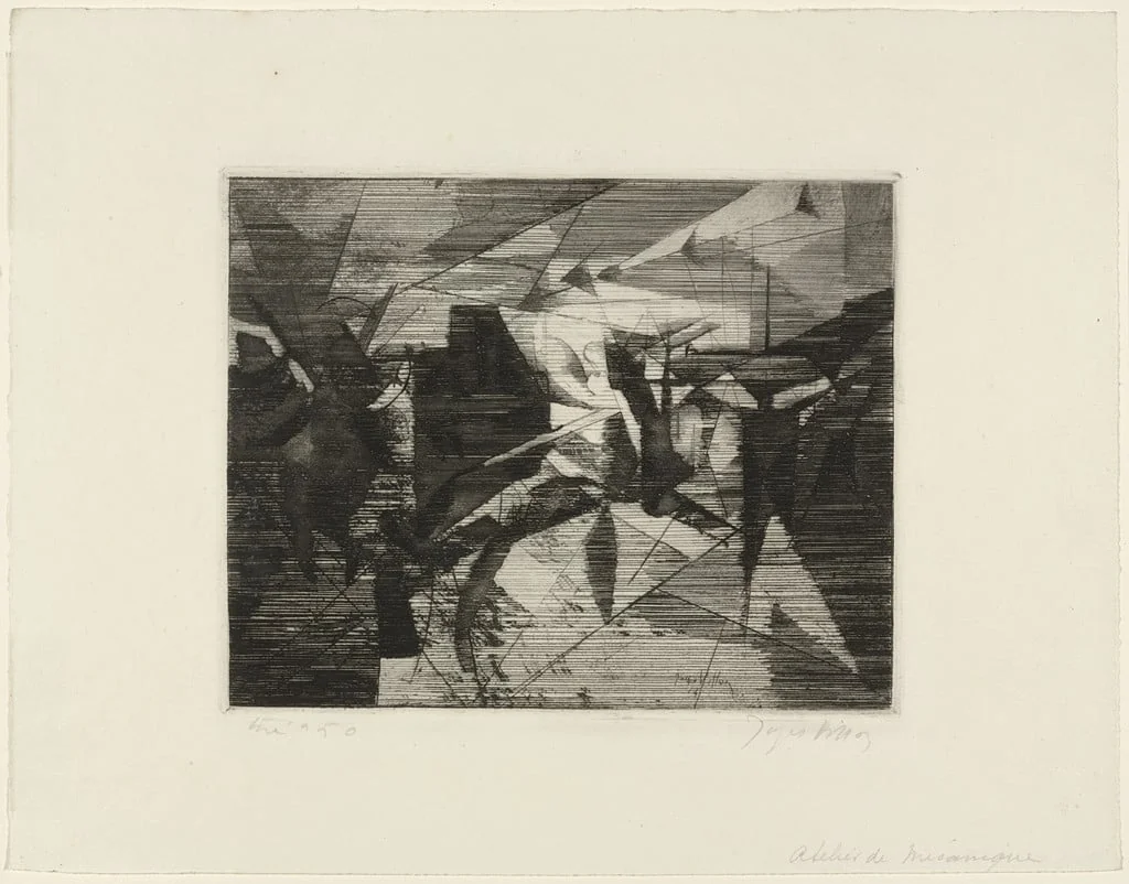 Untitled, by Jacques Villon, ink, 1914