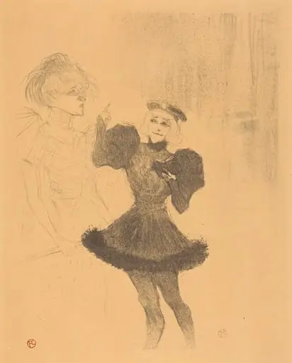 Lender and Lavalliere in "Le fils de l'Aretin" (Lender et Lavallière dans "Le fils de l'Arétin")