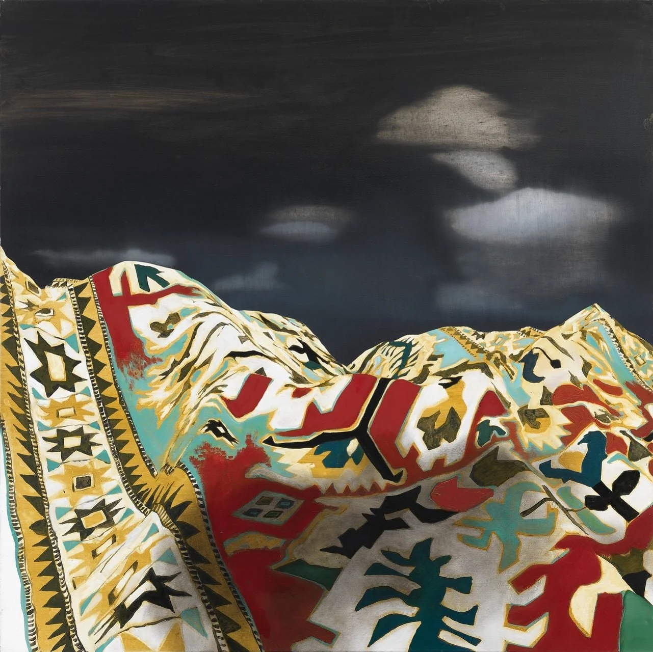Karrer, Daniel - Malerei, Teppich (32°24'57.59'' N 77°04'13.97'' O), by Daniel Karrer, unspecified, 2012