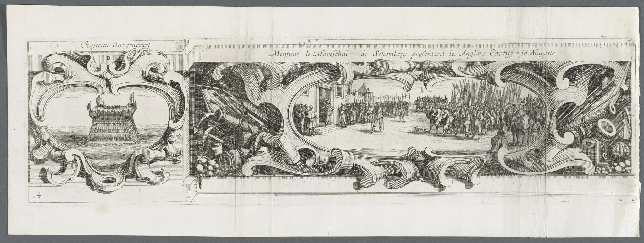 The Siege of La Rochelle: Plate 14, by Israel Henriet, 1629