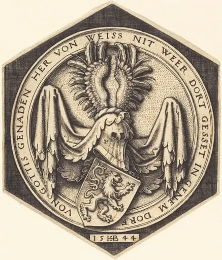 Coat of Arms with a Rampant Lion