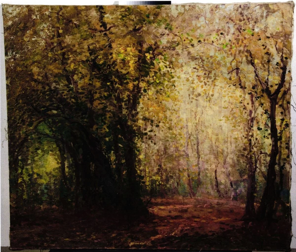 Peisaj de pădure toamna, by Arthur Verona (Garguromin), 1915