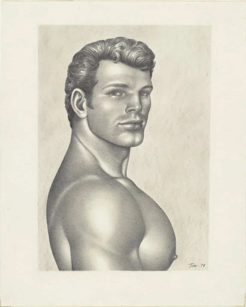 Untitled, by Tom of Finland, graphite, 1978