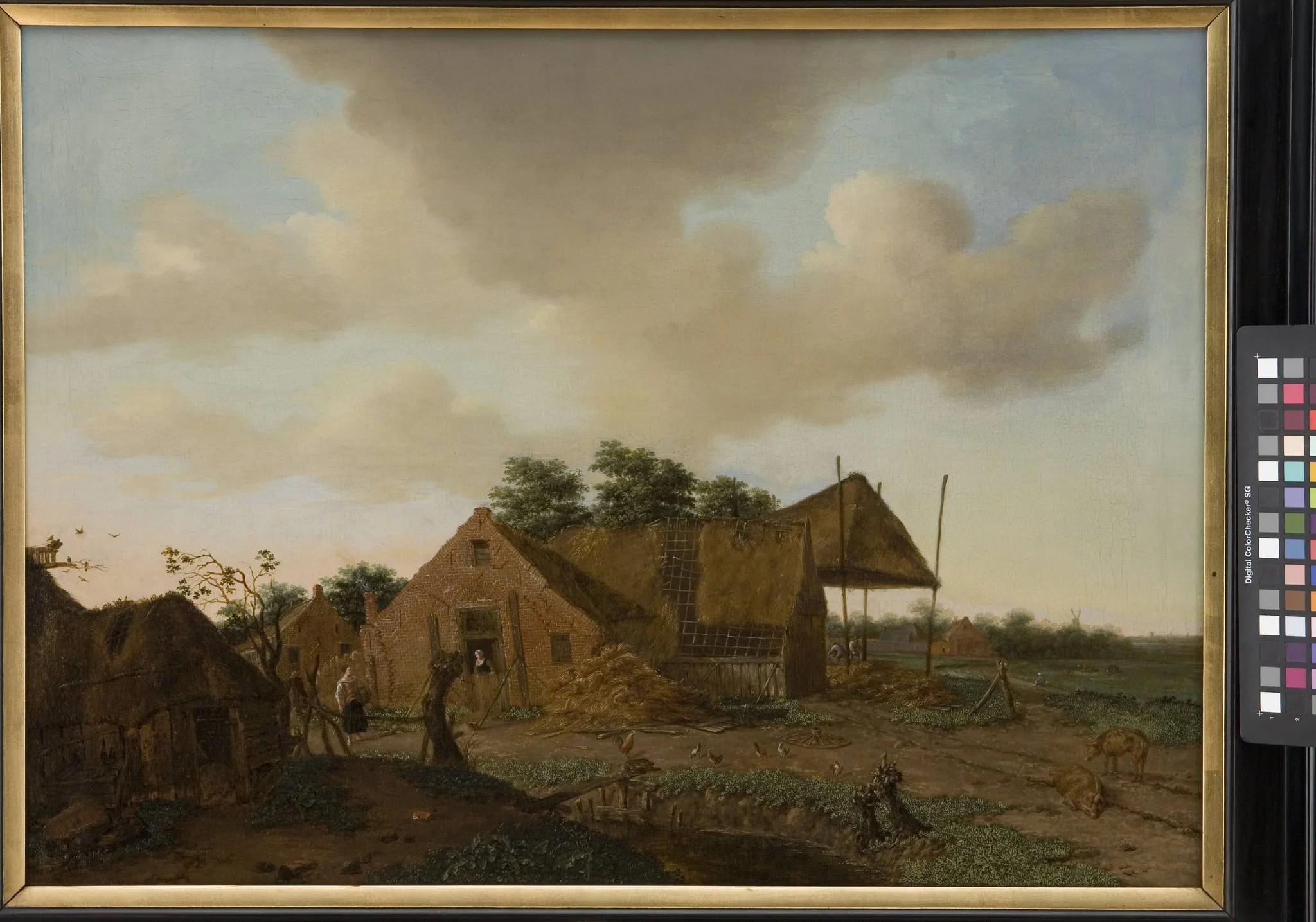 Dutch Farm, by Unknown, 1676