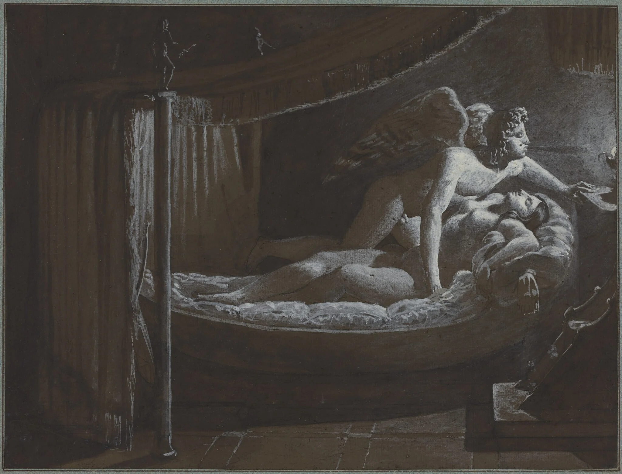 Cupid with Psyche Extinguishing the Lamp