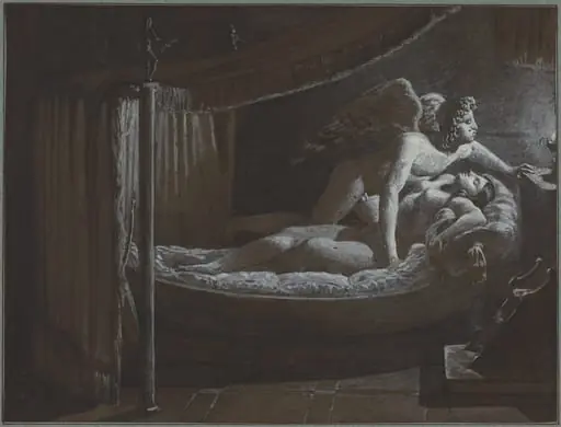 Cupid with Psyche Extinguishing the Lamp