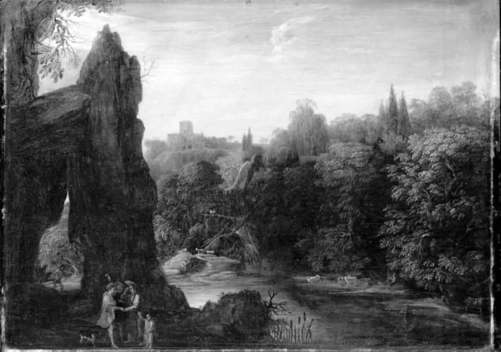 Landscape, by Unknown, unspecified, 1750