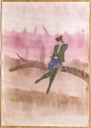 Femeie șezând lângă apă