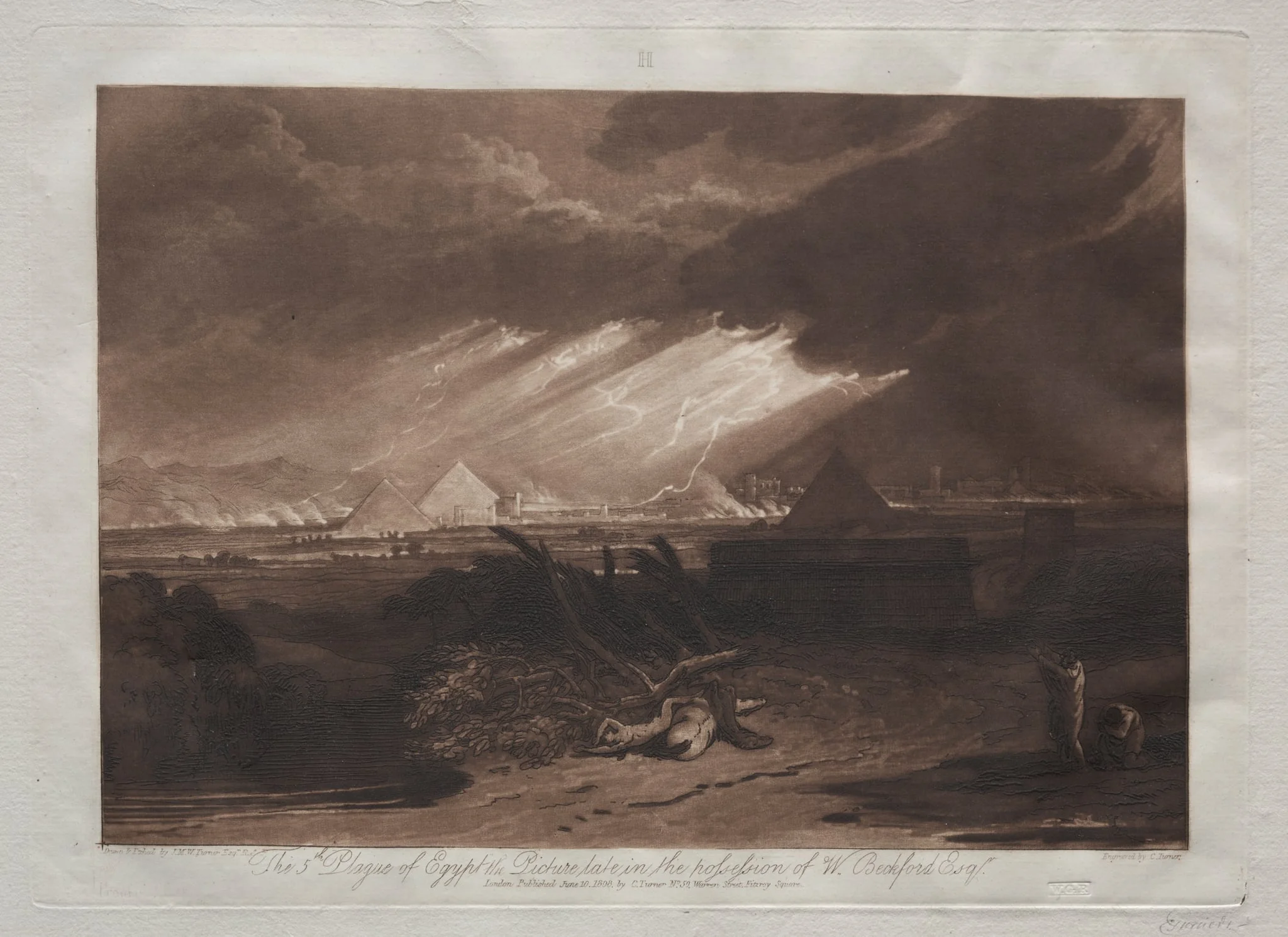 Liber Studiorum:  The Fifth Plague of Egypt, by Joseph Mallord William Turner, 1823
