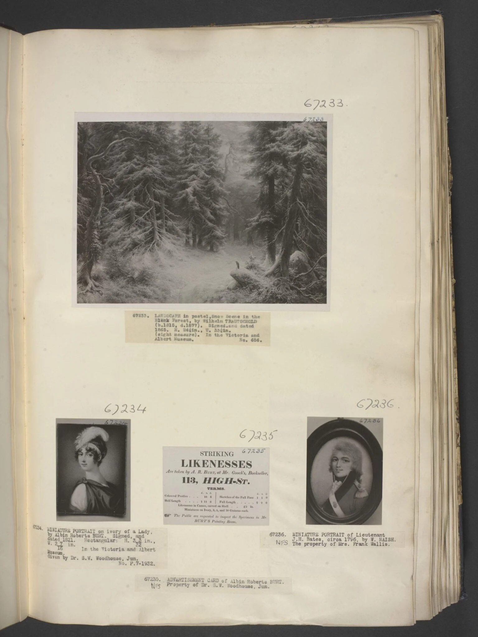 Snow scene in the Black Forest, by Carl Friedrich Wilhelm Trautschold, 1865
