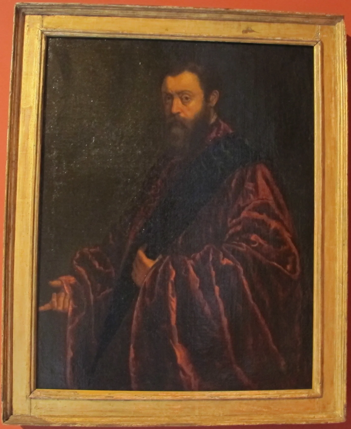 Bildnis eines Prokurators von S. Marco, by Domenico Tintoretto, paint, 1607