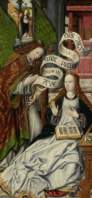 The Annunciation (polyptych), by Jacob van Utrecht, oil, 1514