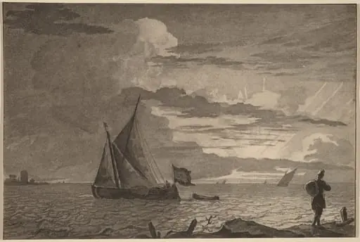 Fisherman with Pack over His Shoulder