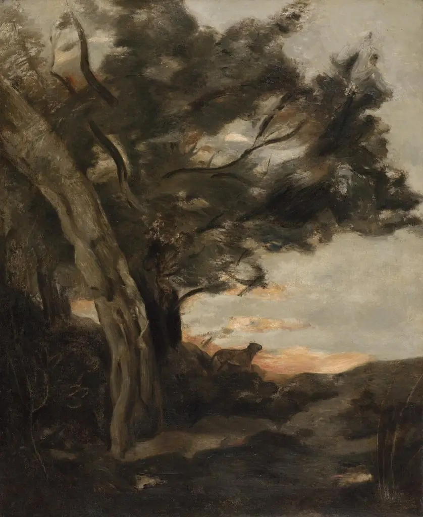 Night Landscape with a Lioness