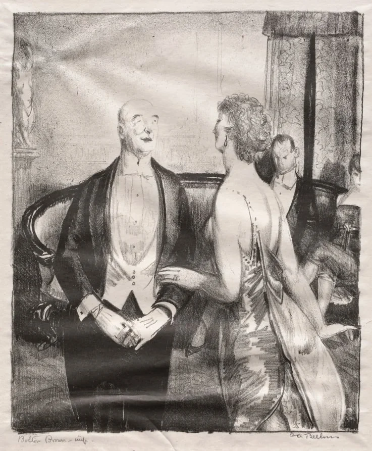 The Parlor Critic, by George Bellows, 1921