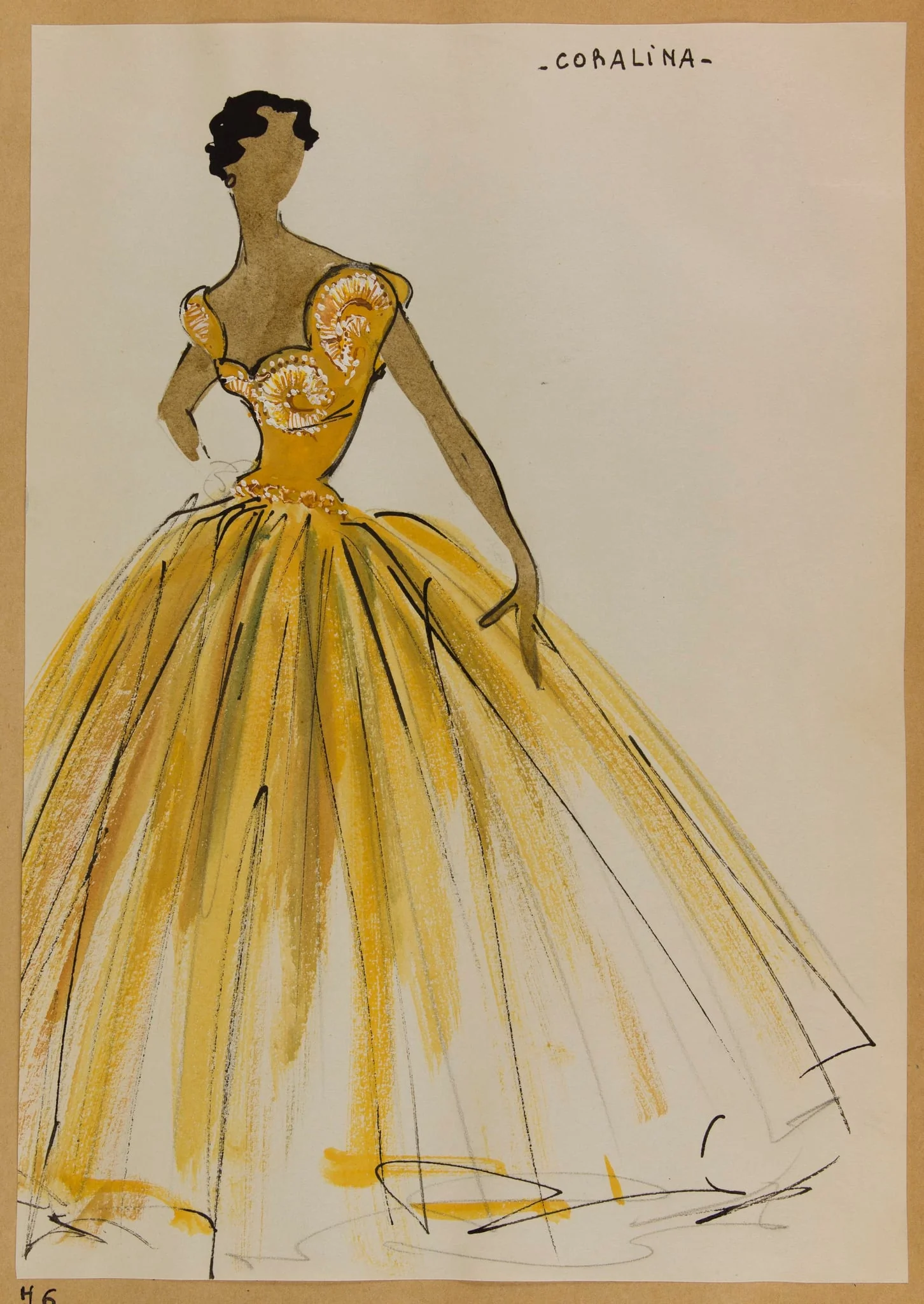 Coralina, by Carven, 1952