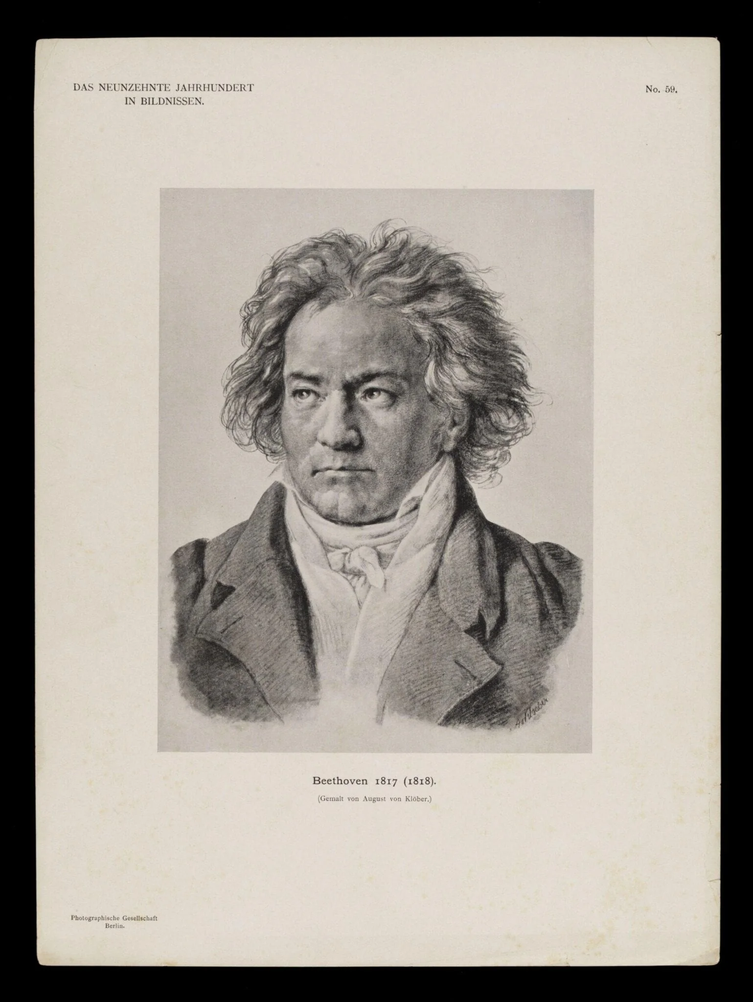 H Beard Print Collection, by August von Klöber, 1850