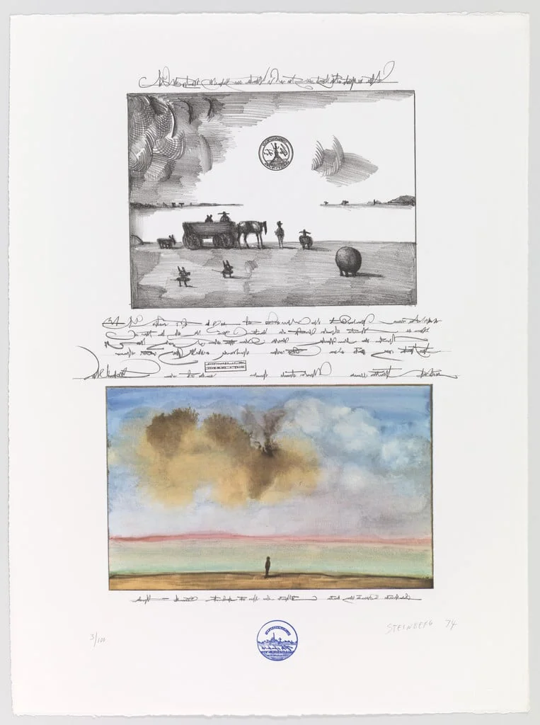 Untitled, by Saul Steinberg, ink, 1974