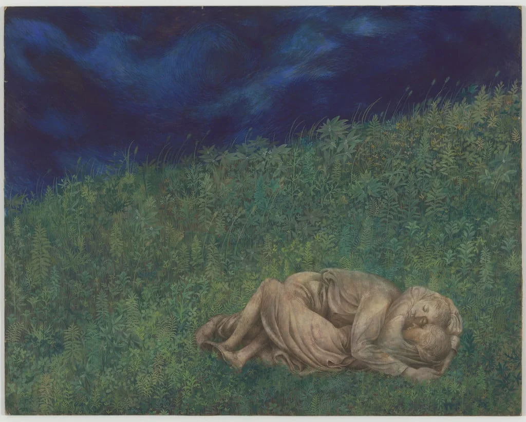 Untitled, by Bernard Perlin, gouache, 1946