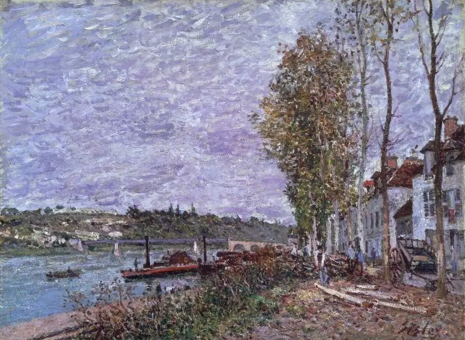 Overcast Day at Saint-Mammès