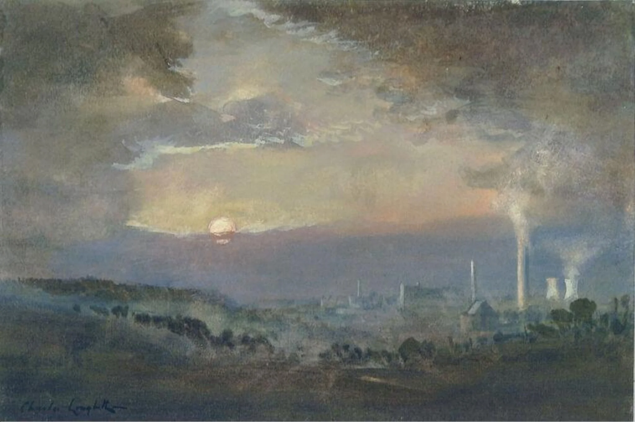 Sunset and Industry