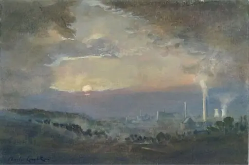 Sunset and Industry