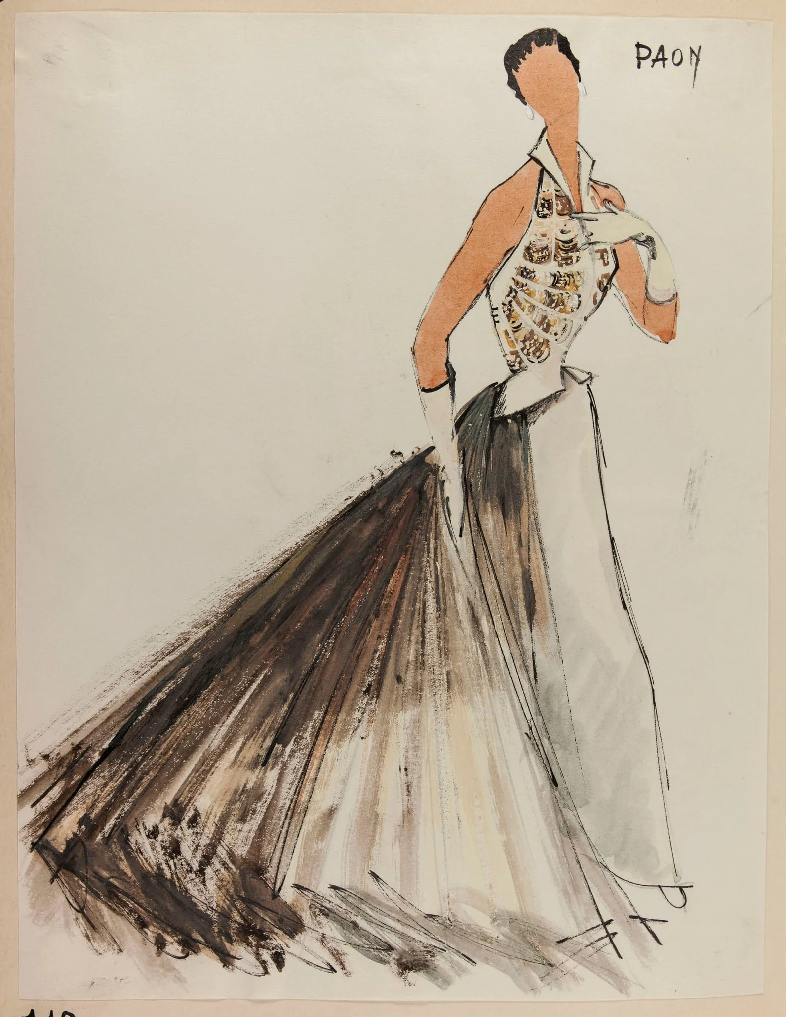 Paon, by Marie-Louise Carven, 1952