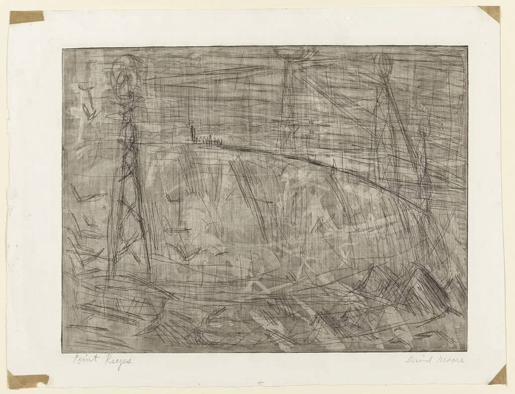Untitled, by David Moore, ink, 1952