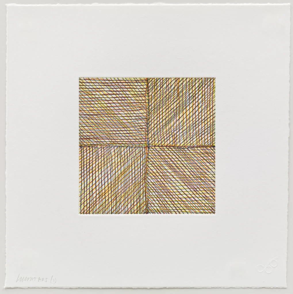 Untitled, by Sol LeWitt, ink, 1999