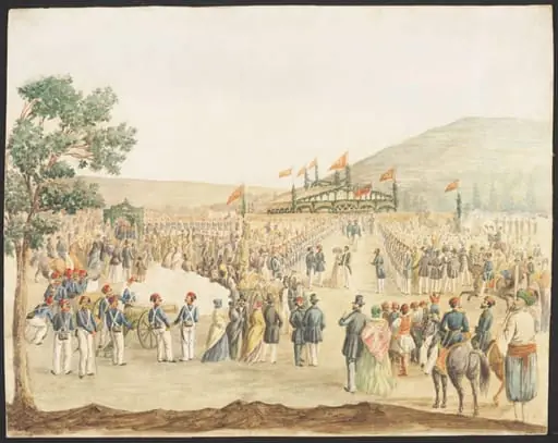 A Reception, probably for Naval Dignitaries, in Turkey