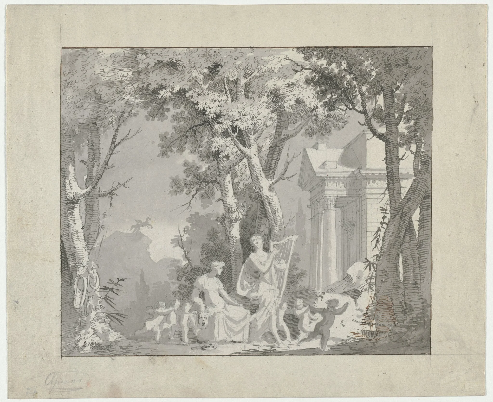 Classical Scene, by Vieira Portuense, 1788